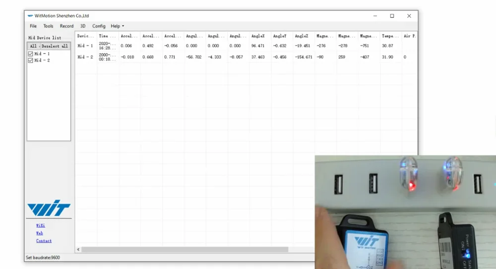 Фото WitMotion Bluetooth 2,0 мульт-подключение BWT901CL 9 оси IMU Сенсор угол Инклинометр + разгон + гироскоп + Mag на ПК/Android/MCU №4