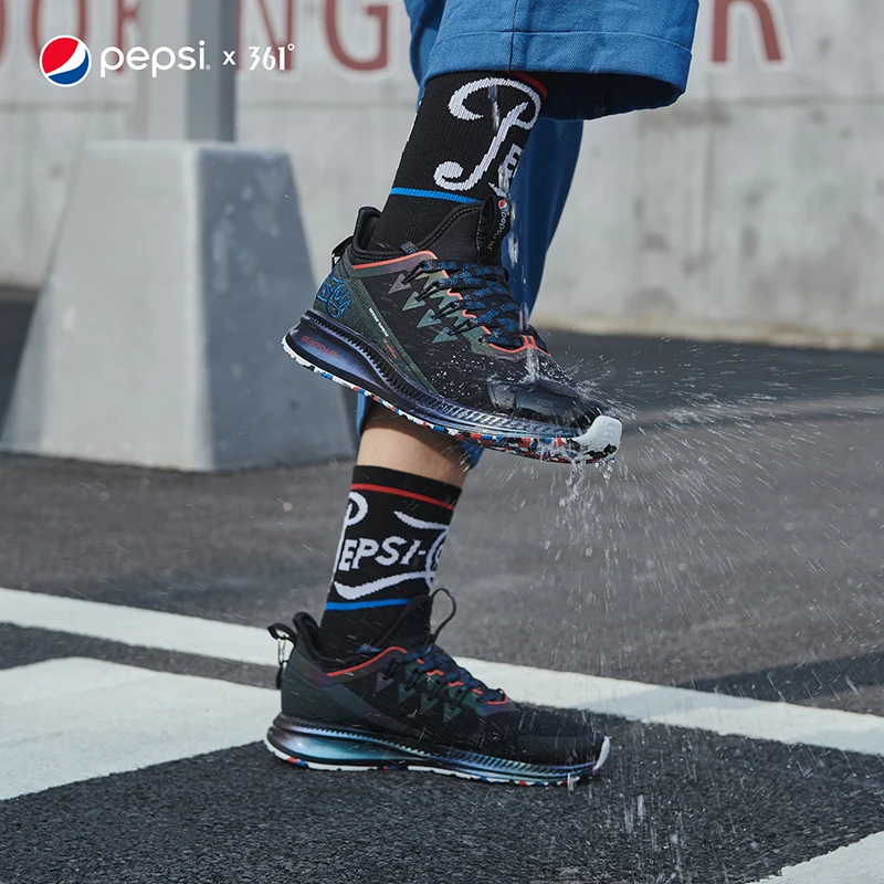 Оригинальные мужские беговые кроссовки Pepsi 361 водонепроницаемые амортизирующие