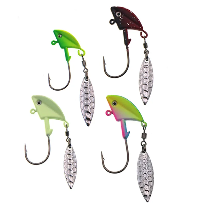 

1Pc Spinnerbait JIG Head Fishing Lure Artificial Spinner Lures For Pike Trout Bass Catfish Spinning Spinerbait Fish Goods Tackle