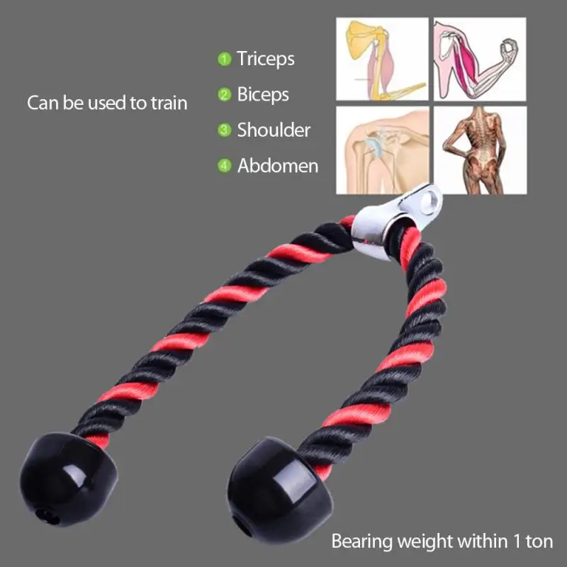 

Gym Handles Ankle Straps Tricep Rope Carabiners Set Home Gym Cable Machine Attachments Accessories Crossfit Exercise Equipment