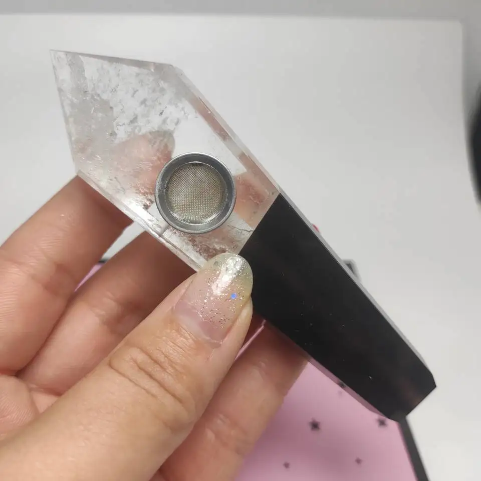

Natural crystal quartz splicing smoking pipes