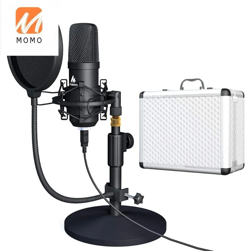 

Professional Metal Voice Recording Usb Condenser Studio Microphone