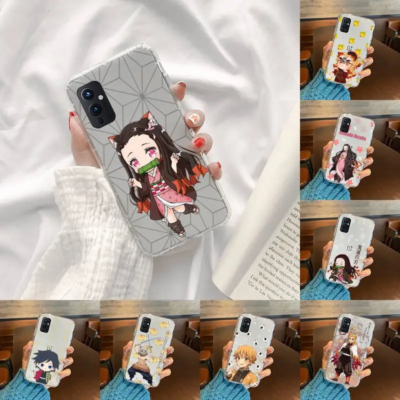 

Demon Slayer Phone Case Transparent For OnePlus 9 8 7 7t 8t Oppo find X3 X2 reno5 Vivo X60 X50 Pro MeiZu 17 16XS