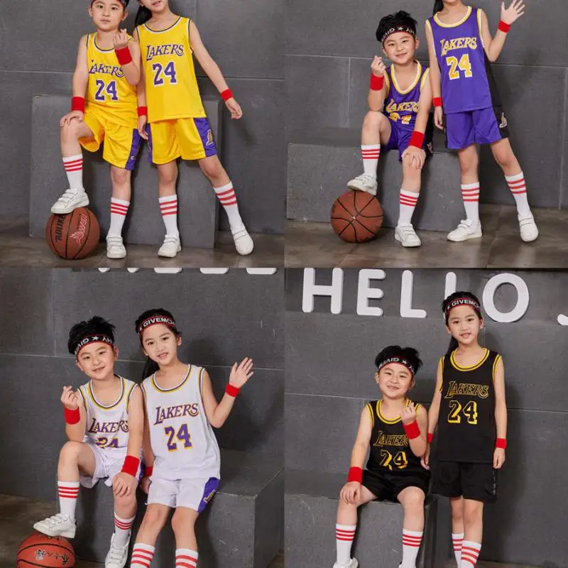 

Children's Basketball Sports Suit Outdoor Leisure Sports Training Basketball Uniform Performance Hip-hop Retro Loose Oversize