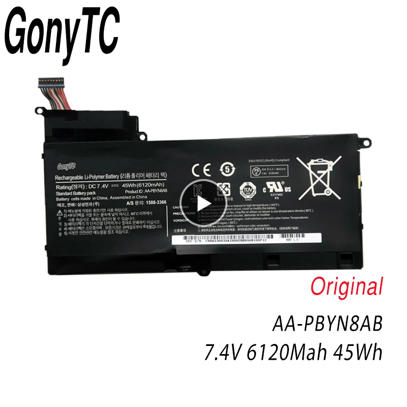 Аккумулятор GONYTC для ноутбука SAMSUNG NP530U4B NP530U4C NP535U4C NP520U4C|Аккумуляторы ноутбуков| |