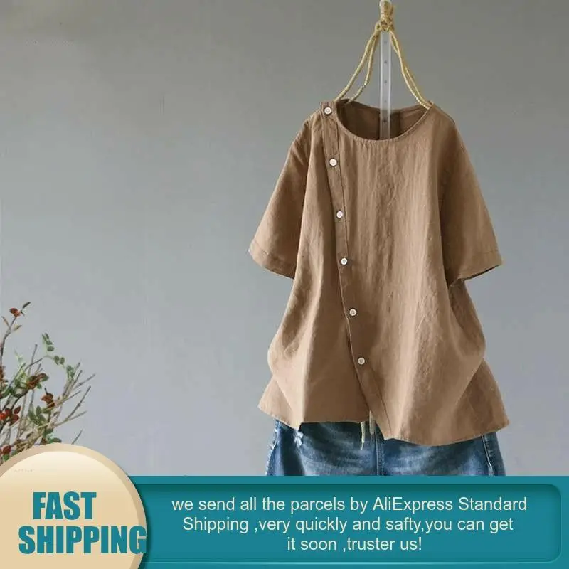Женские блузки весна-лето 2020 повседневные рубашки с коротким рукавом и