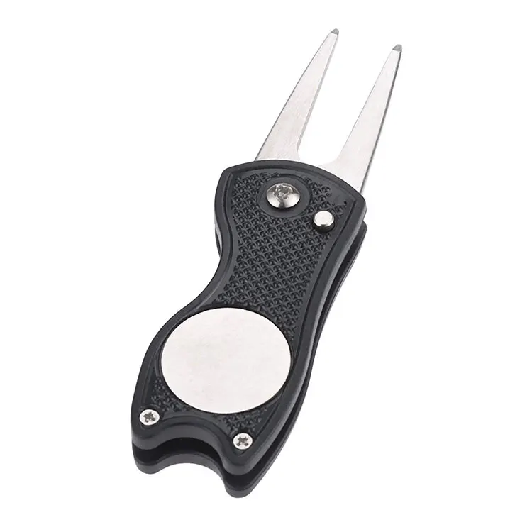 

Plastic Golf Divot Repair Tool Switchblade Pitch Groove Cleaner Golf Pitchfork with Golf Marker Drop Ship