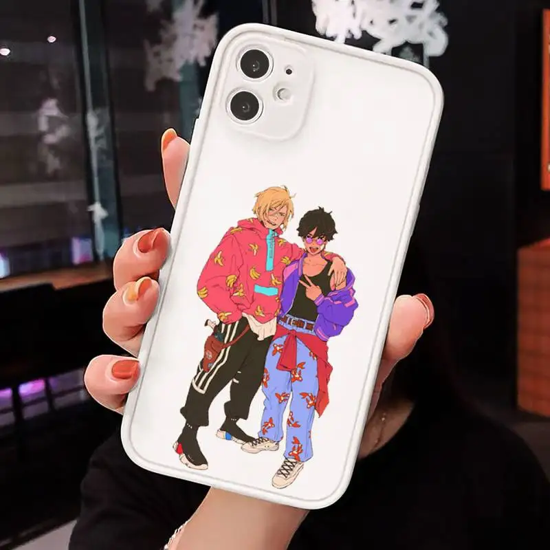 

Banana Fish Japanese Anime Phone Cases matte transparent For iphone 7 8 11 12 plus mini x xs xr pro max luxury brand cover