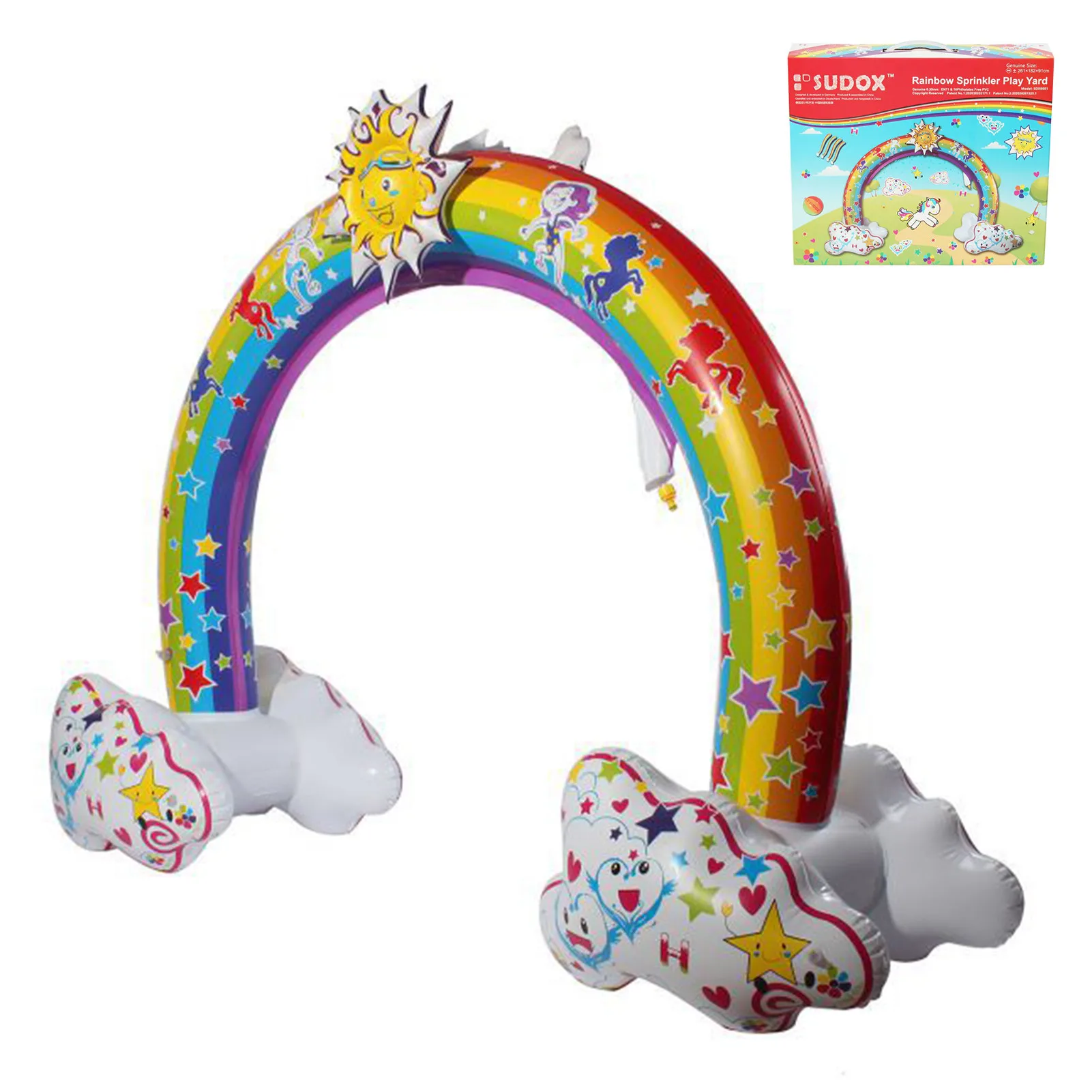 Ginormous Rainbow Inflatable Sprinkler Giant Archway Water Spray Toy Lawn Beach Outdoor Toys For Child Adult Games | Игрушки и хобби