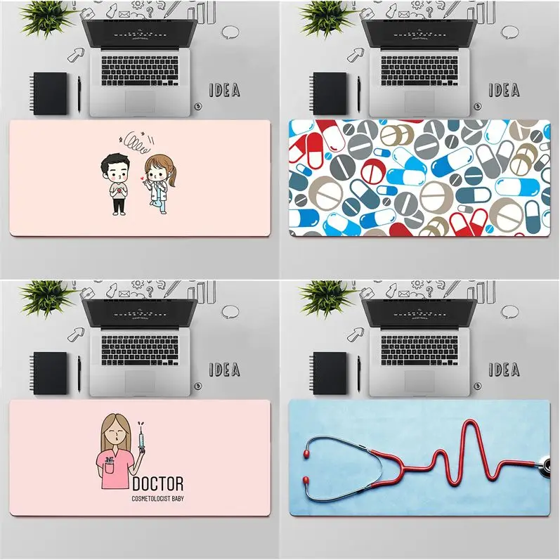 

FHNBLJ Cute Cartoon Medicine Doctor Natural Rubber Gaming mousepad Desk Mat Free Shipping Large Mouse Pad Keyboards Mat