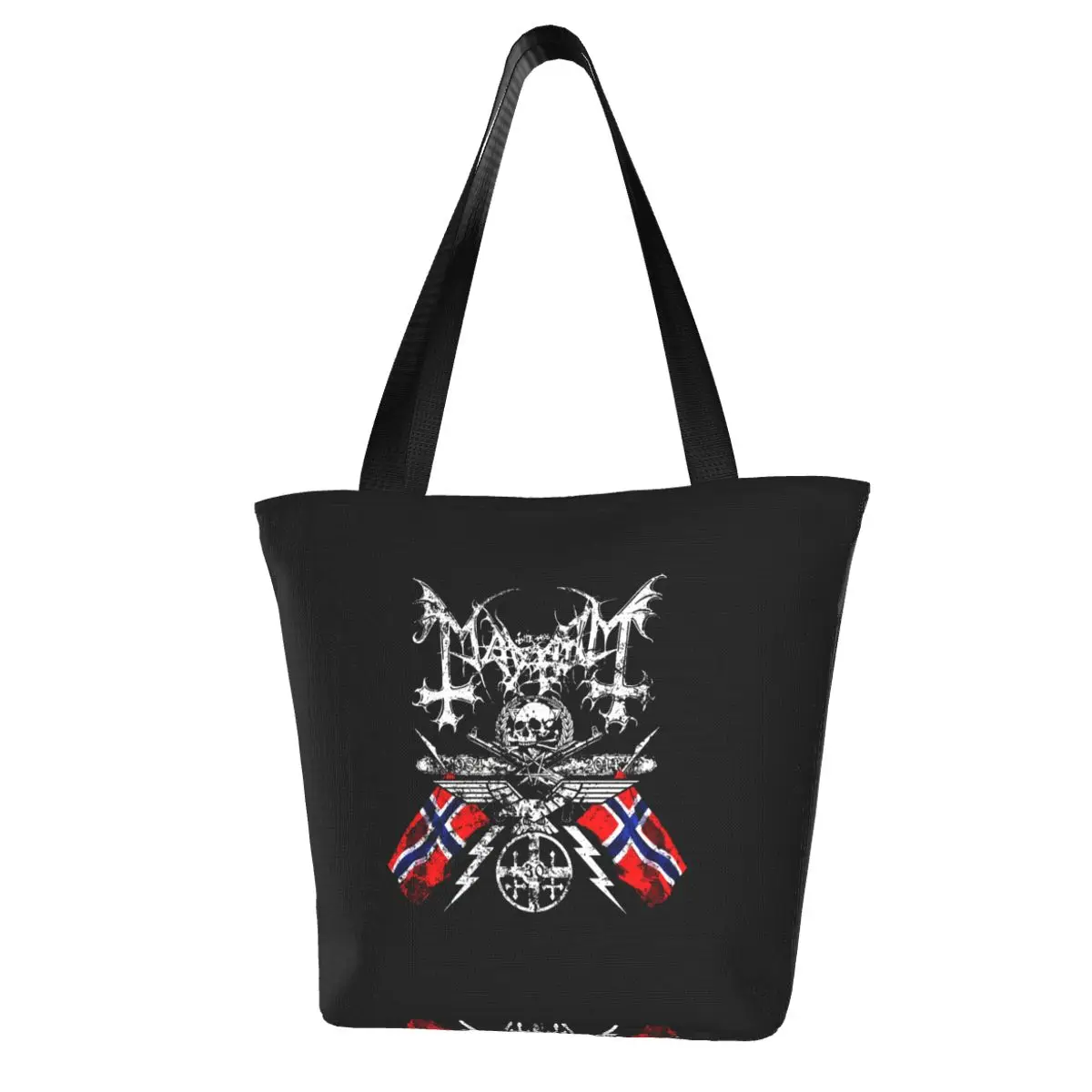 

Darkthrone Shopping Bag Bulk Retro Handbag Cloth School Student Bags