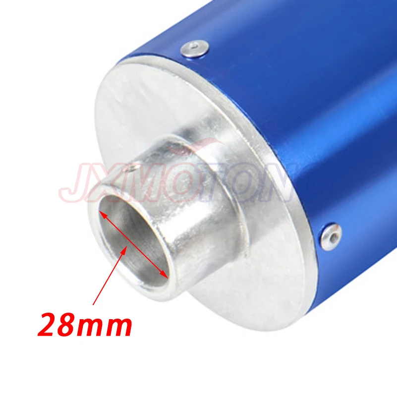 Универсальный алюминиевый выхлопной глушитель для мотоцикла 4 цвета 28 мм