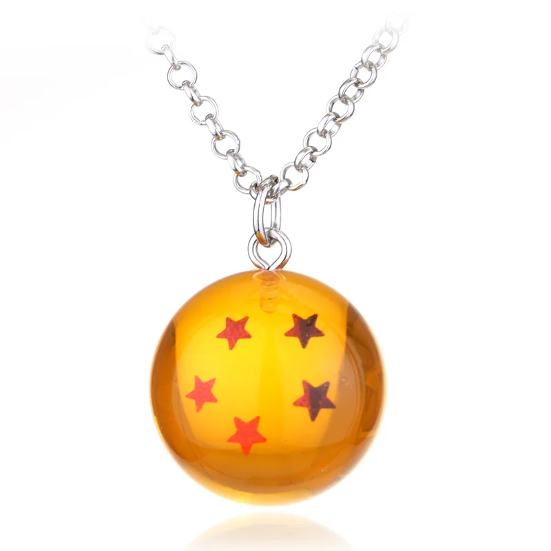 

Cool Anime Dragon Series 1-7 Star Resin Dragon Pendant Keychains Keyrings Cosplay Gift Dragon Series Necklace