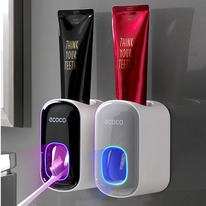 

Automatic Toothpaste Dispenser Holder Wall Mounted Squeezer Toothpaste Kids For Home Bathroom Accessories