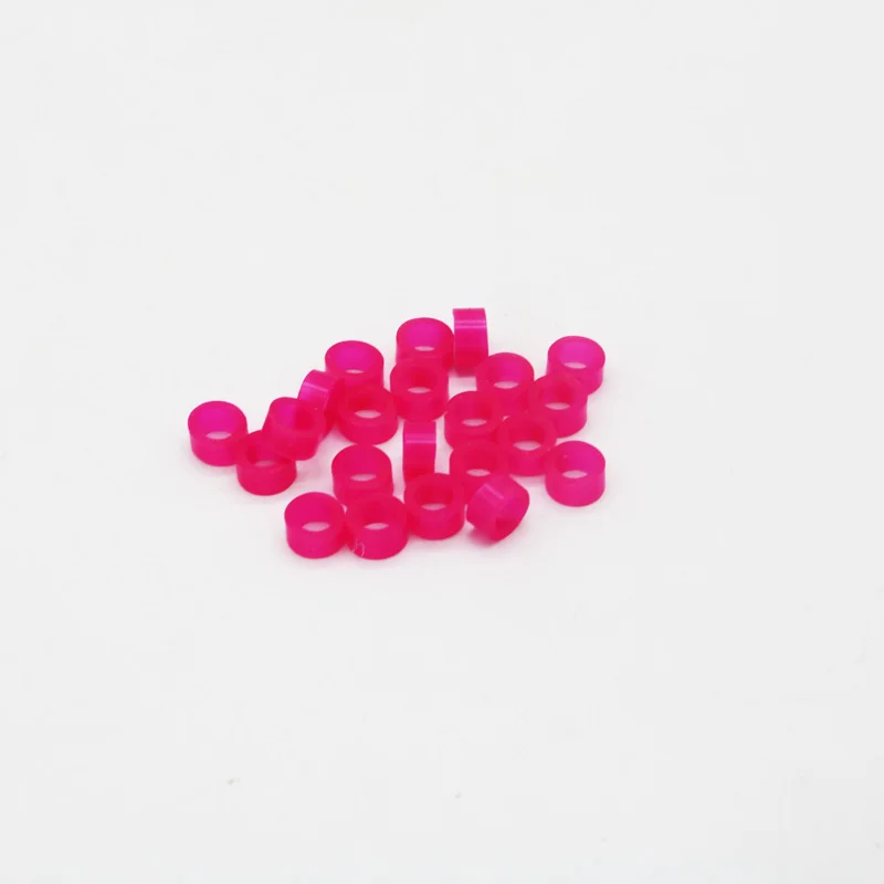 pink 100 шт./кор. автоклавируемое, стоматологическое устройство цветной код кольца зубной код кольца Мягкий силикон подходит для всех стоматологических инструментов - Цвет: pink