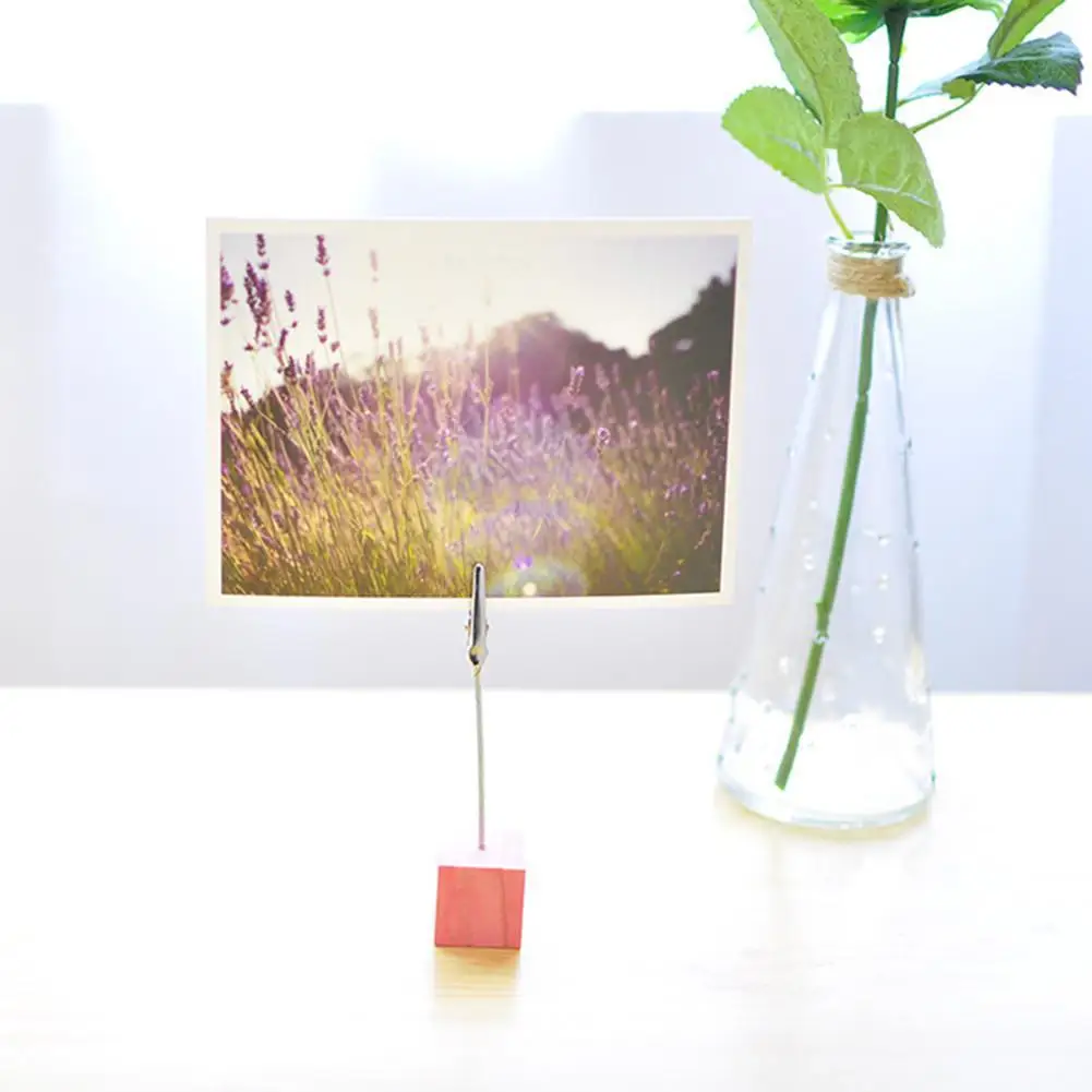 8 шт. держатель для фотографий с деревянной основой | Дом и сад