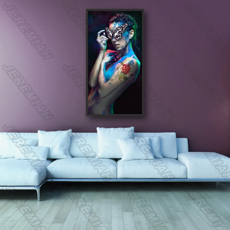 

Figure Painting Waterproof Ink Canvas Painting Nordic Poster Print Picture Modern Home Decoration