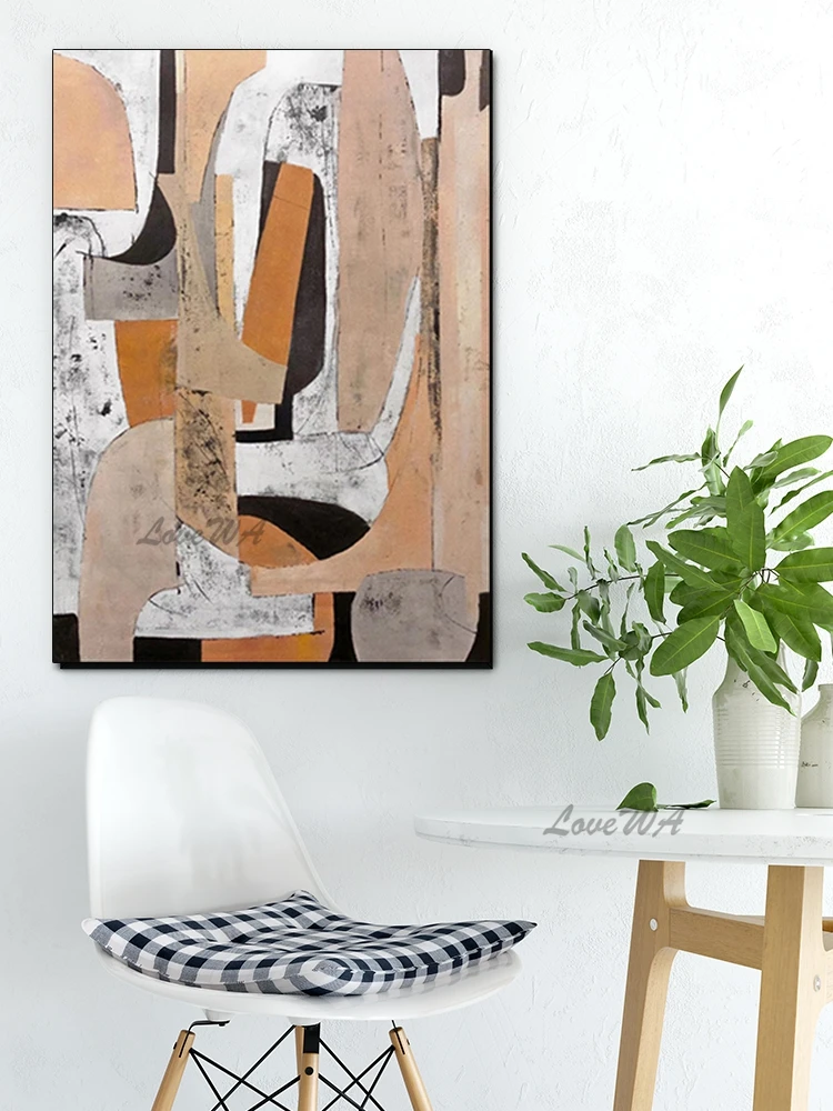 Современная Абстрактная картина с несимметричными узорами Новое поступление