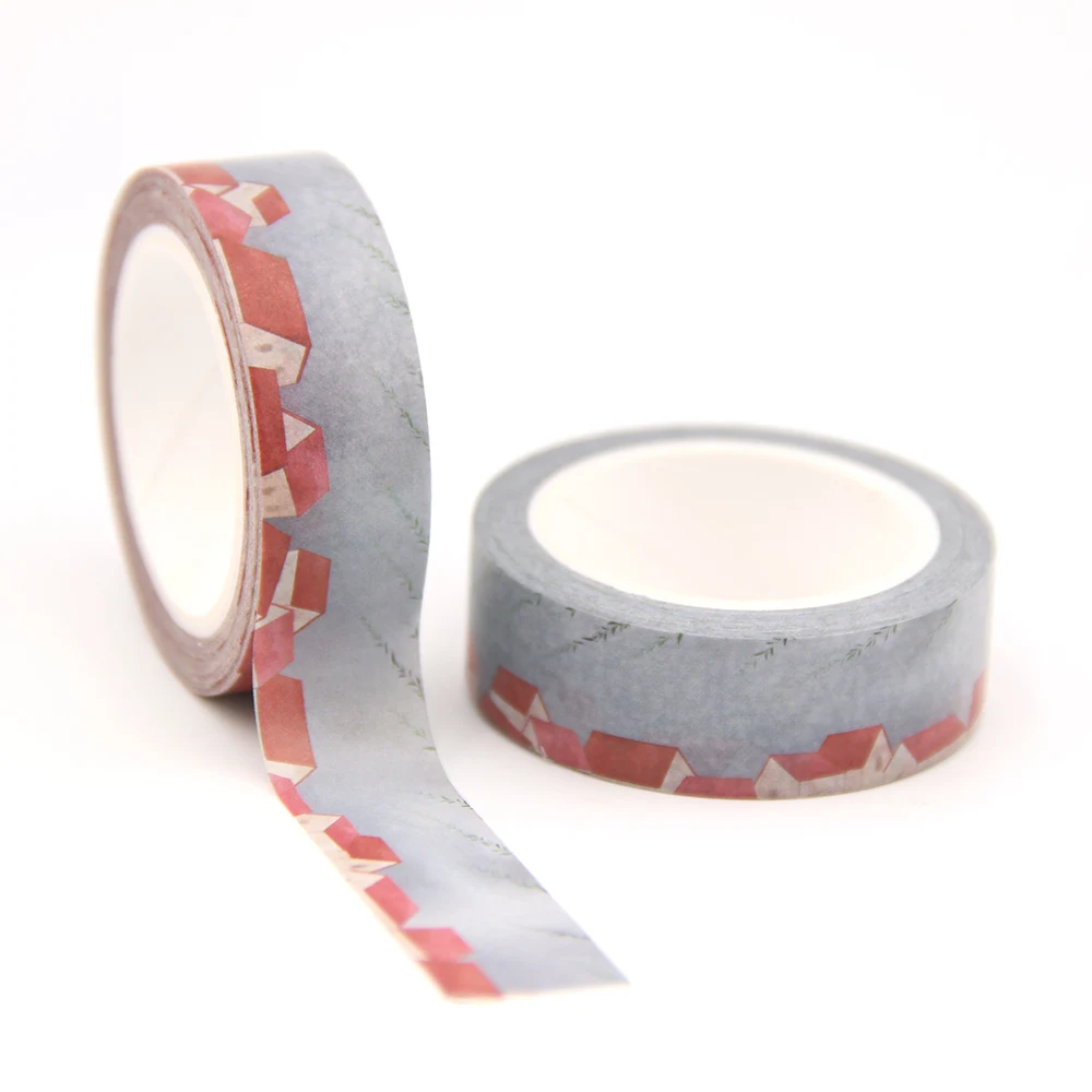 

10PCS/lot 15MM*10M Third Solar terms House Spring washi tape Masking Tapes Decorative Stickers DIY Stationery School Supply