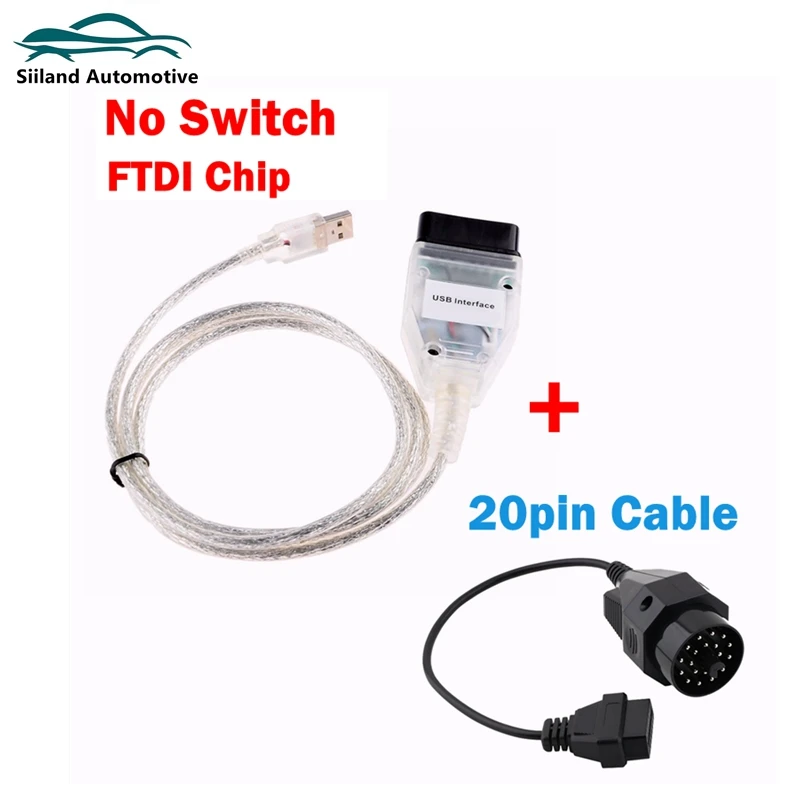 Новейшие OBD 2 USB-кабели для BMW K + DCAN USB интерфейс диагностический инструмент E46 CAN FTDI