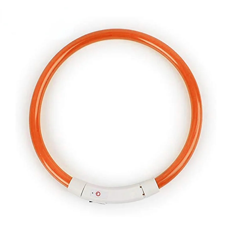 Ошейник для собак с LED-подсветкой, заряжаемый через USB, светящиеся аксессуары для Хаски и Перро.