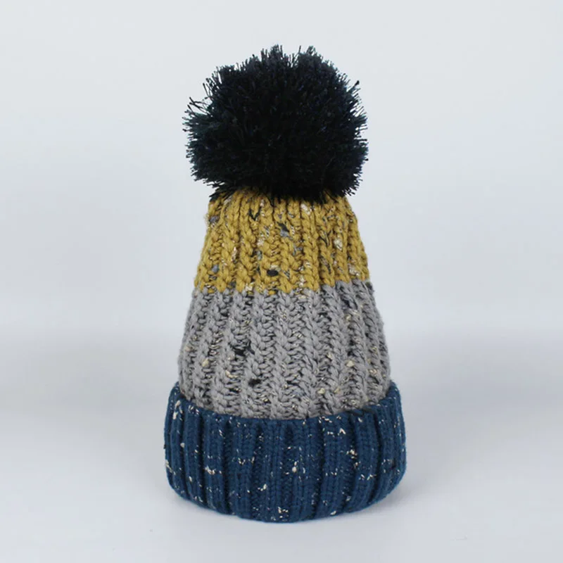 Повседневная шерстяная вязаная шапка Skullies Beanies, зимние теплые крутые шапки, женская уличная шапка, осенняя женская шапка, лыжная шапка, новинка - Цвет: B