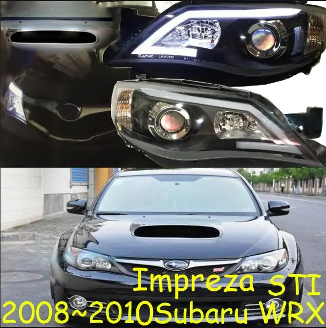 WRX 2008~ 2010y автомобильный бупмер головной свет для Subaru Impreza фары WRX STI автомобильные аксессуары светодиодный DRL Противотуманные фары для Impreza WRX фары - Цвет: WRX