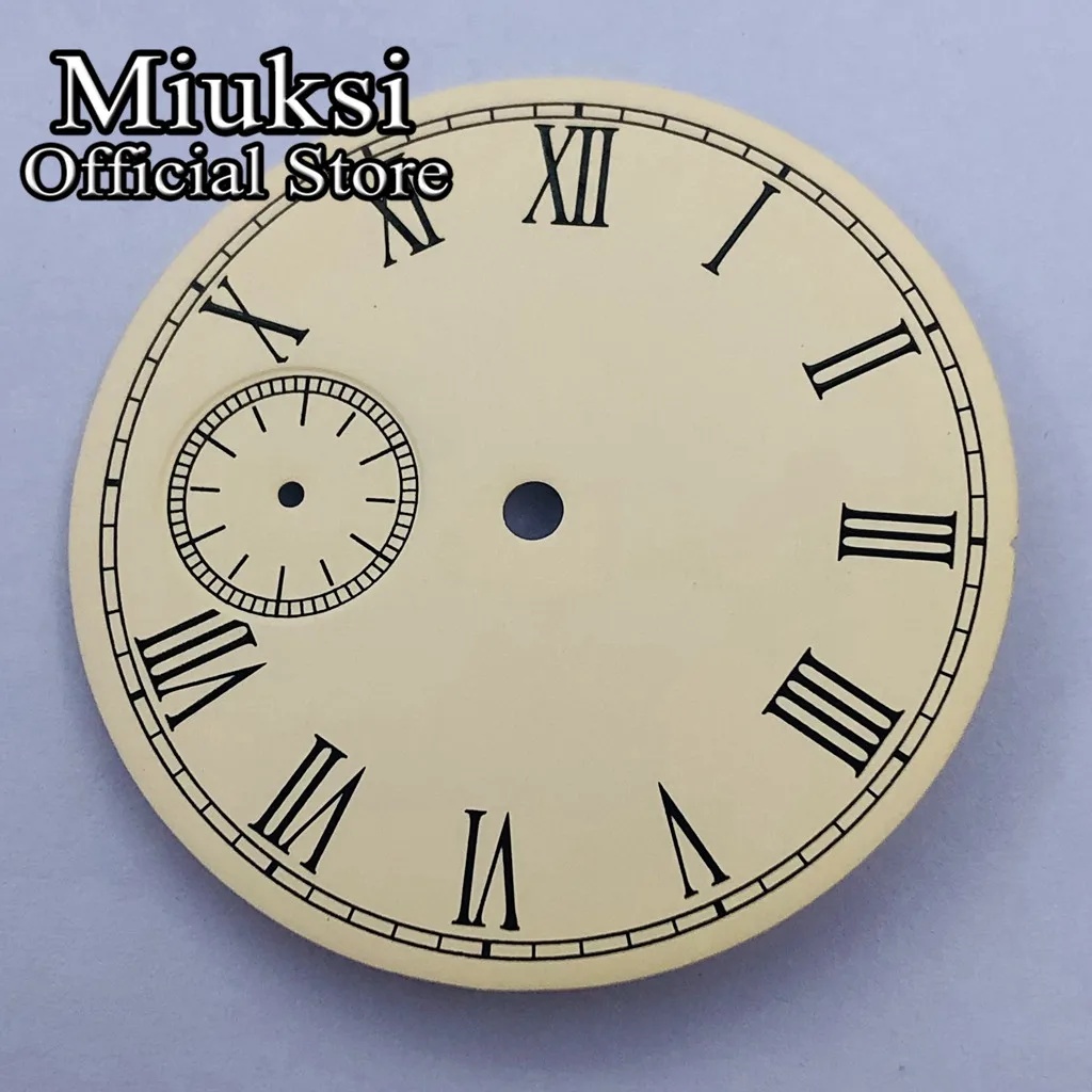 

Светлый желтый циферблат Miuksi 38,9 мм подходит для ETA 6497 или Seagull ST3600