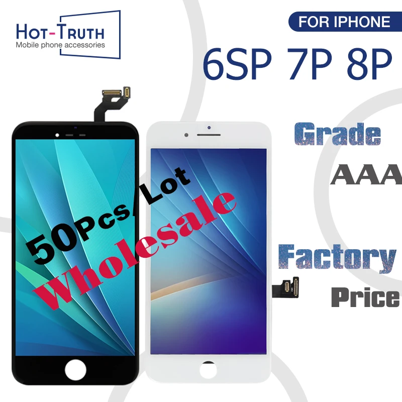 50 шт. оптовая цена ЖК-дисплей для iPhone 6S Plus 7 8 P дисплей кодирующий преобразователь