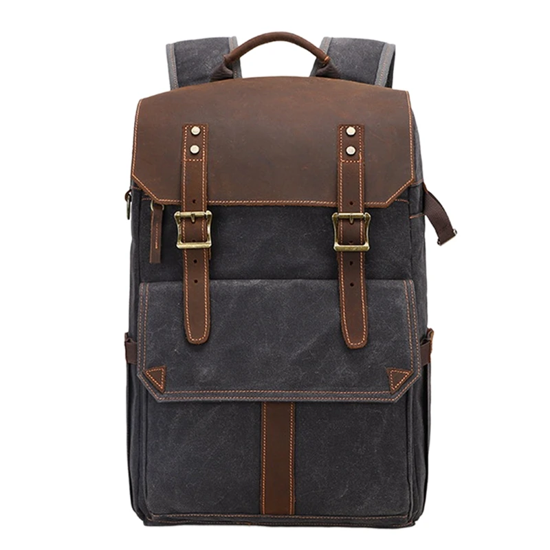 camera backpack waterproof canvas slr camera bag suitable for travel suitable for sony canon nikon cameras free global shipping