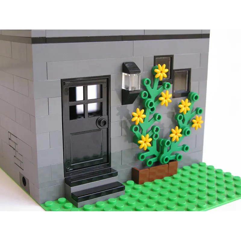 

Buildmoc City House Cast Iron Modular Building Creator Villa Modular Building Blocks Architecture Education Toy For kid Children