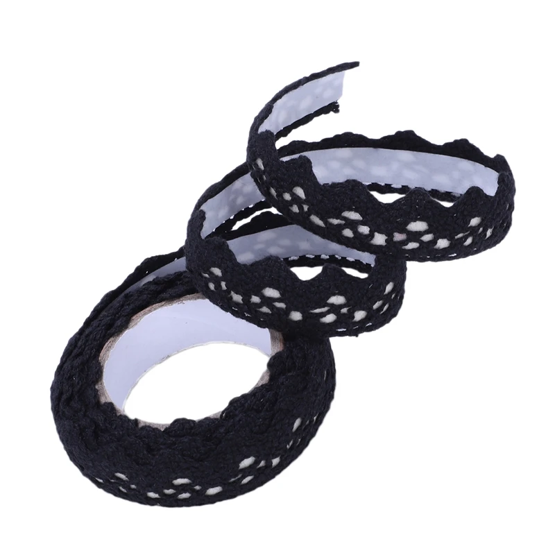 Ткань рулон кружева DIY васи декоративные липкие ленты маскирования клейкие