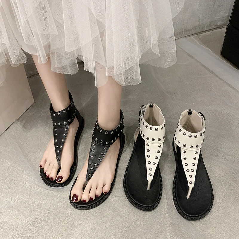 

Women's Shoes Female Sandals Gladiator Style Buckle Zippers Female Shoes Flip Flops Wedges Platform Cover Heel Ladies Shoes 2021