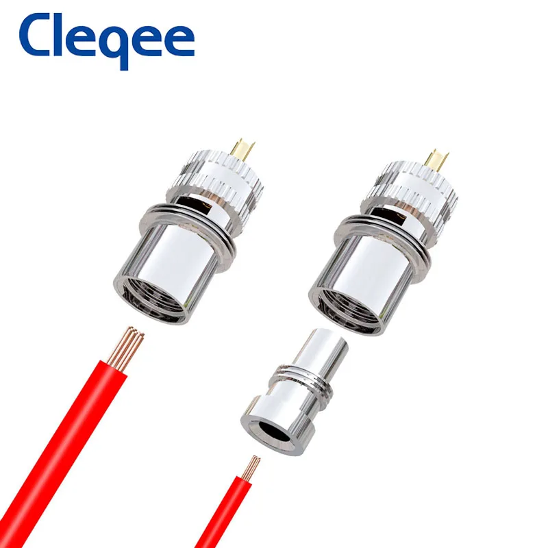 Cleqee 10 шт. UHF штекер PL259 разъем для припоя с редуктором коаксиального кабеля RG8 RG213