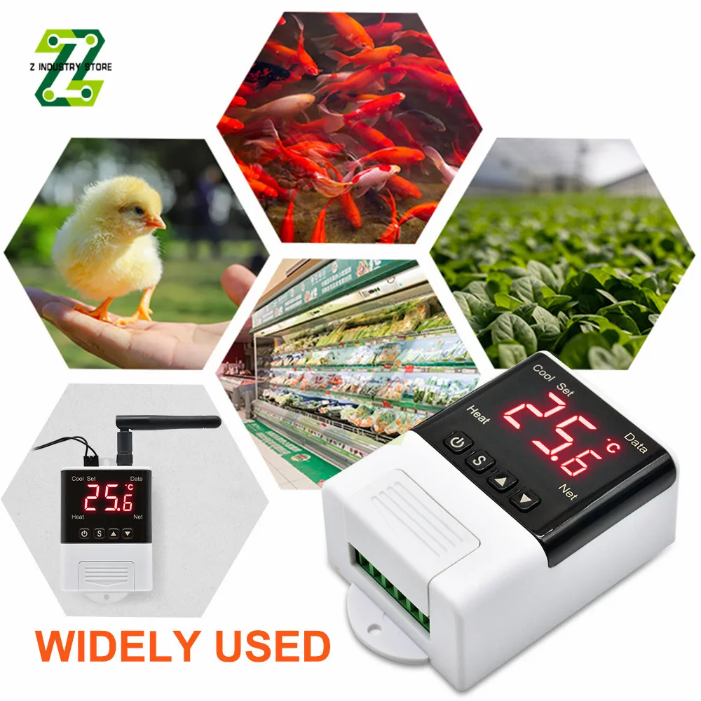 dtc1201 ac110v 220v thermostat ntc sensor digital display wifi temperature controller electronic digital thermoregulator free global shipping