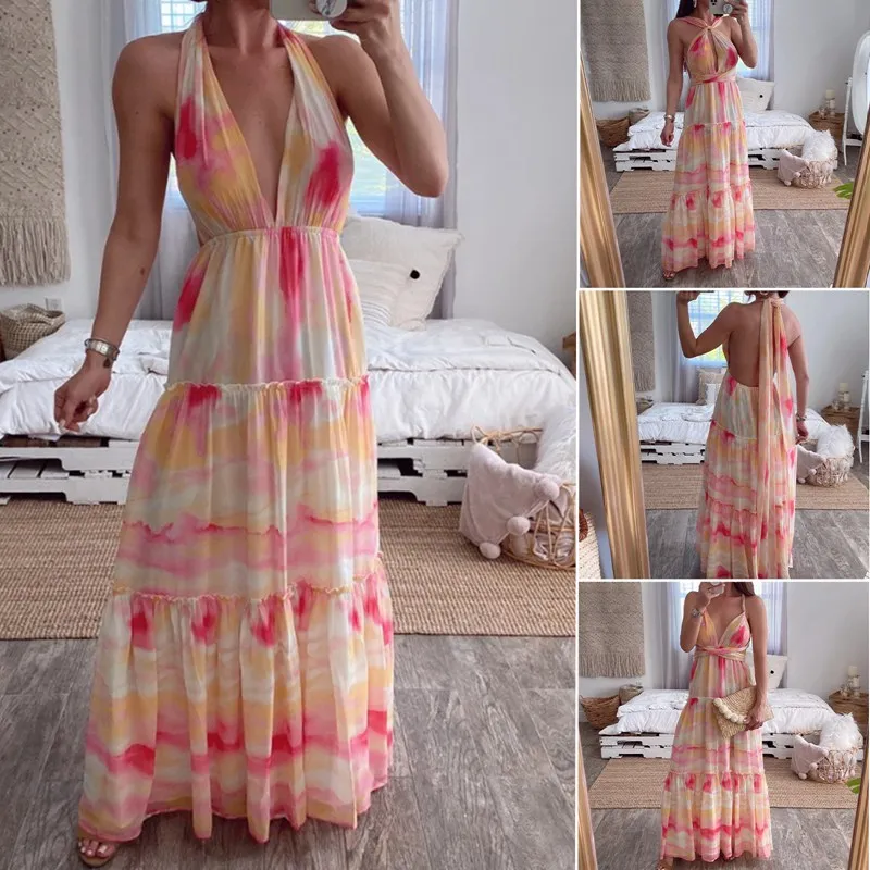 

Sexy Women Multiway Wrap Convertible Boho Maxi Dress Backless Bandage Long Dress Party Bridesmaids Robe Summer Dress Robe Femme