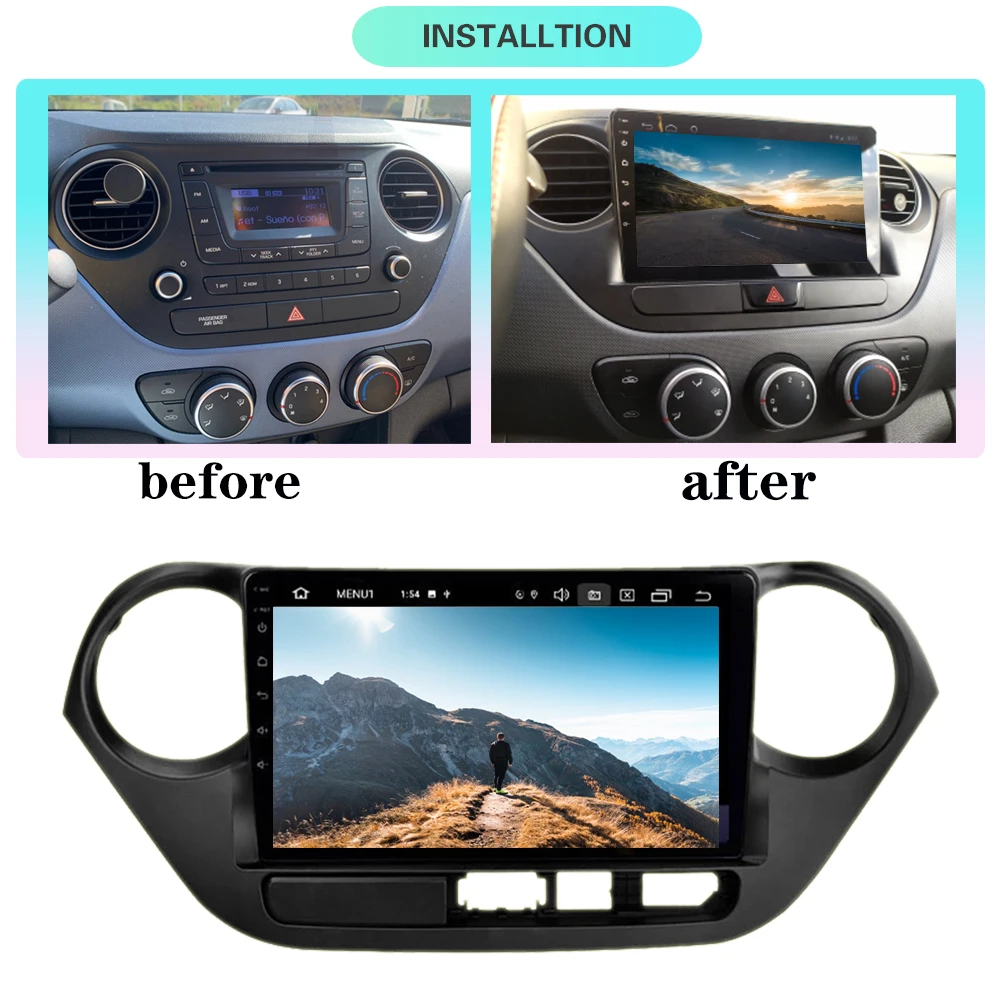 Автомобильная Мультимедийная система автомагнитола под управлением Android 10 с 9