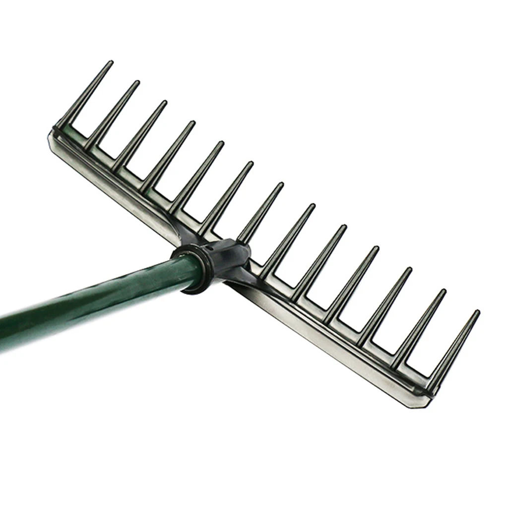 

Golf Mini Rake Sand Trap Bunker Personal Grip Rake Head Plastic for Garden Rang