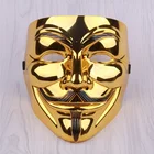 Маска для косплея по мотивам фильма V Вендетта, хакерская маска для взрослых и детей, тематическая маска анонимуса маска убийцы, подарок на Хэллоуин, рождественскую вечеринку, 1 шт.