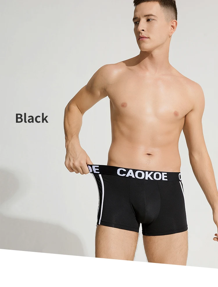 4pcs/Lot Men Underwear Boxer Elasticity Solid Shorts Brand Shorts Panties  Underpants Men Cotton Breathable  Shorts Men M-2XL