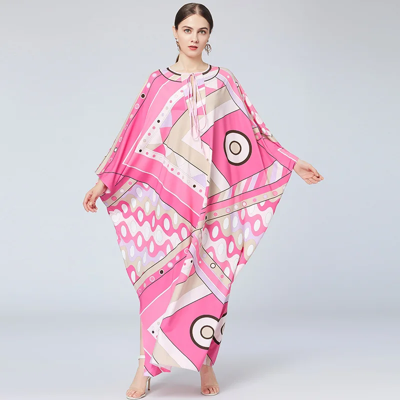 Новинка 2021, тонкое женское платье в мусульманском стиле для показа мяса на осень, женское платье большого размера, свободное мусульманское ...