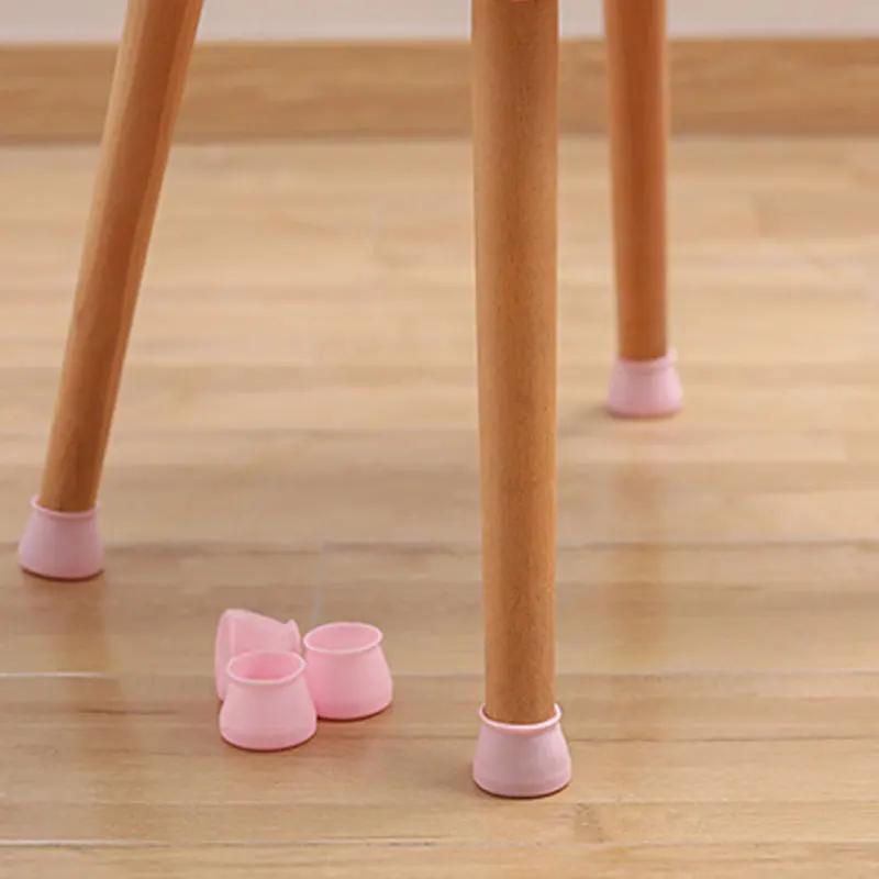 

4pcs/set Chair Leg Caps Silicone Feet Protector Pads Furniture Table Covers Socks hole plugs dust Cover furniture leveling feet