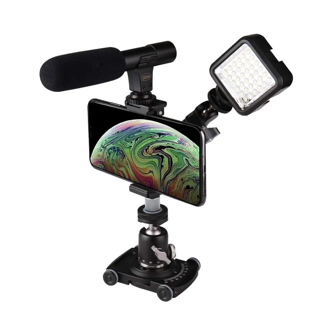 Зажим для телефона FOTOBETTER штатив смартфона адаптер с быстроразъемной пластиной