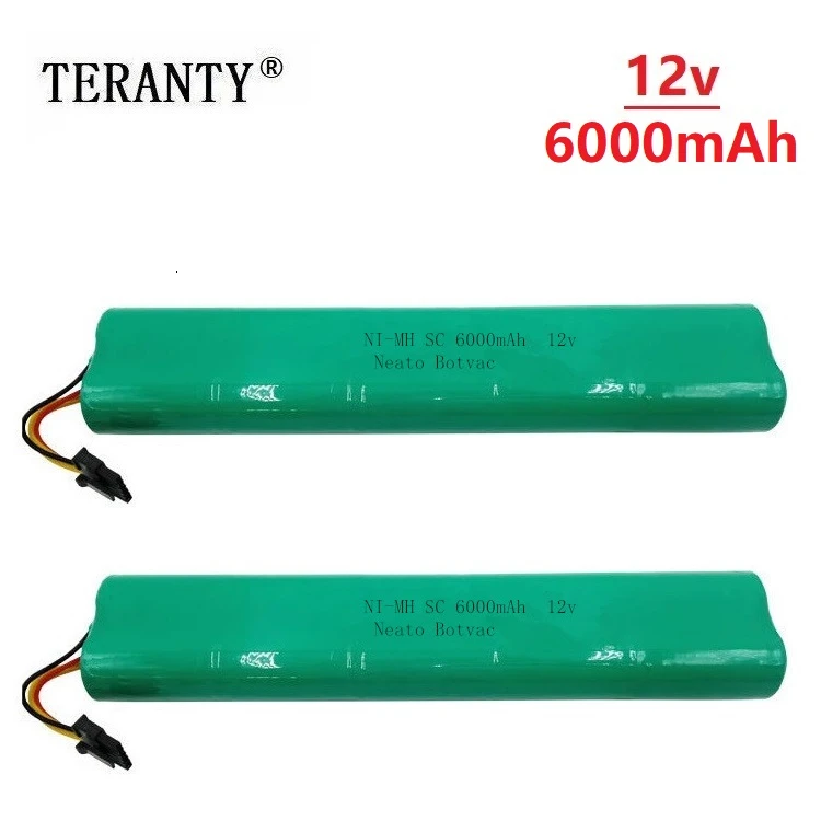 2 шт. подметально уборочная машина 12V 6000 мА/ч Батарея для Neato Botvac 70E 75 80 85 D75 D8 D85