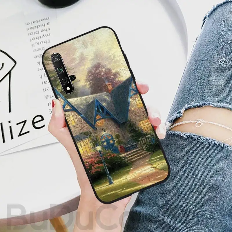 

Artistic Painting Flower Renaissance House Phone Case for Huawei Honor 30 20 10 9 8 8x 8c v30 Lite view 7A5.7inch 5A Play