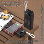 Новинка DIY сварочный 16*18650 Коробка для хранения аккумуляторов PD QC3.0 USB 10 Вт быстрая Беспроводная зарядка чехол для внешнего аккумулятора 18650 Коробка для держателя аккумулятора