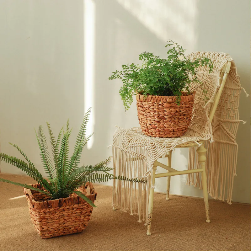 Цветочные искусственные домашние соломенные вазы для свадебного украшения