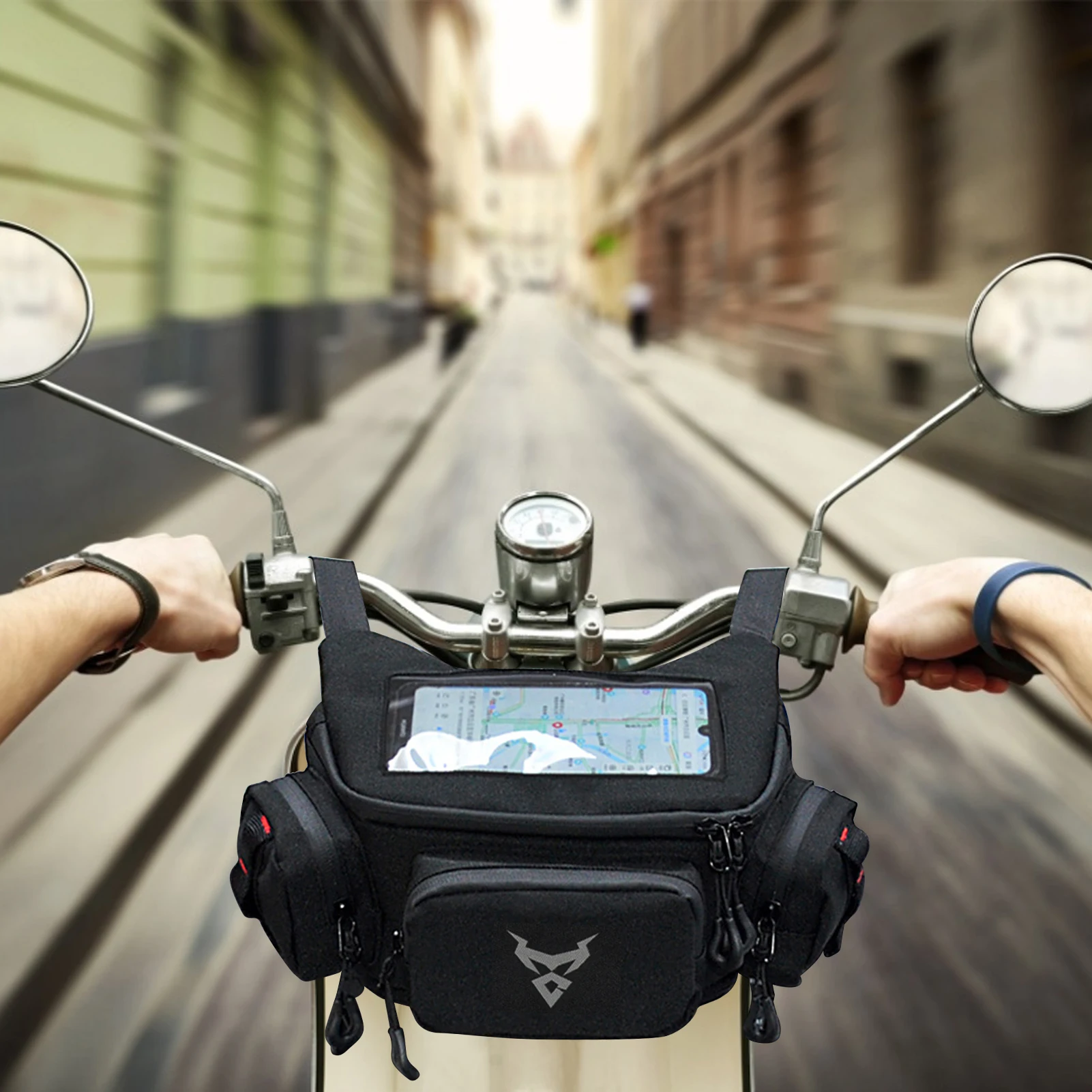 

Новинка 2021, универсальные мотоциклетные сумки на бак, водонепроницаемая сумка для мотоциклетного масляного бака с навигацией, сумка на пле...