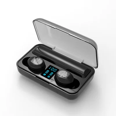 new arrival Беспроводные наушники Bluetooth V5.0 F9 TWS, беспроводные Bluetooth наушники, светодиодный дисплей, 2000 мАч, внешний аккумулятор, гарнитура с микрофоном - Цвет: new arrival