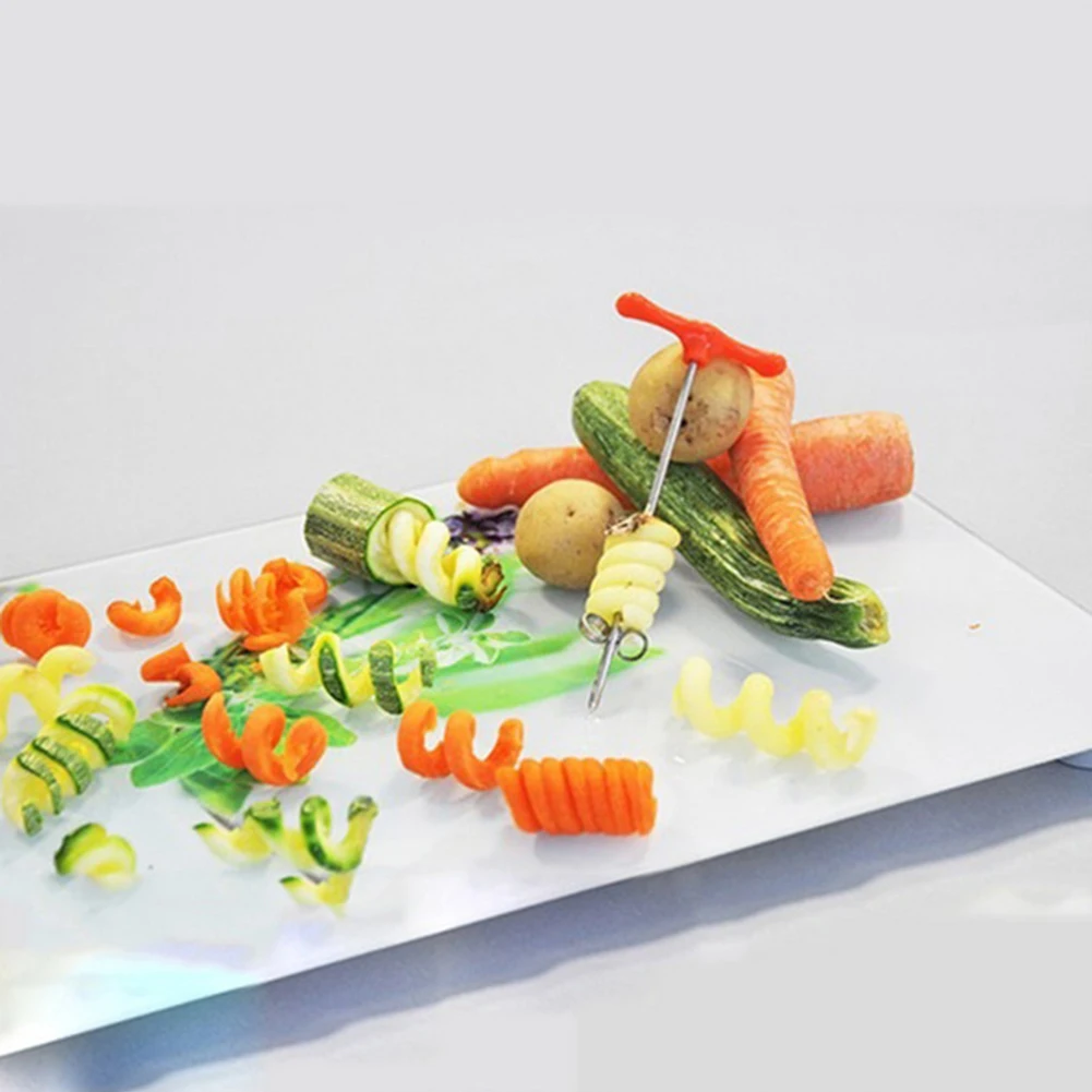 Manual Spiral Screw Slicer Potato Carrot Cucumber Chopper Home Kitchen Gadget | Дом и сад